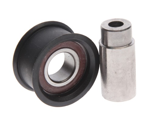 Ролик натяжной ГАЗ-3302 дв.УМЗ-4216 с осью комплект (гладкий) АВТОБОБ