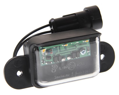 Фонарь освещения знака номерного МАЗ-MAN светодиодный 24V РУДЕНСК