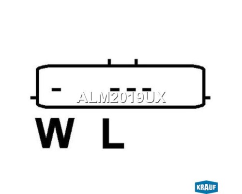 Генератор ЯМЗ-650.10 RENAULT (DCi11-270, DCi11G, DCi11E, DCi11C) шкив 5-ти ручьевой 28В 90А KRAUF