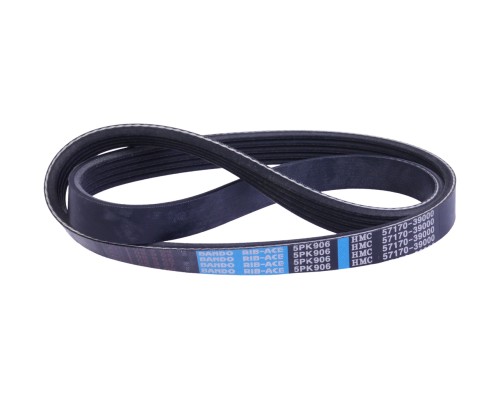Ремень приводной поликлиновой 5PK906 HYUNDAI Santa Fe KIA Opirus гидроусилителя OE