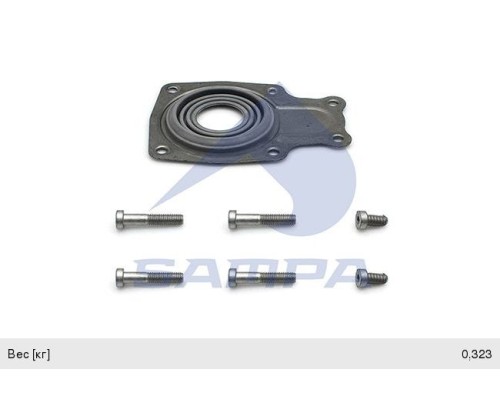 Ремкомплект суппорта RENAULT (крышка с болтами, пыльниками) SAMPA