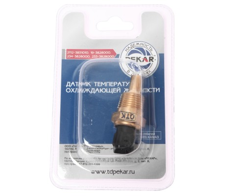 Датчик температуры ГАЗ, ЯМЗ с ЭСУД охлаждающей жидкости PEKAR