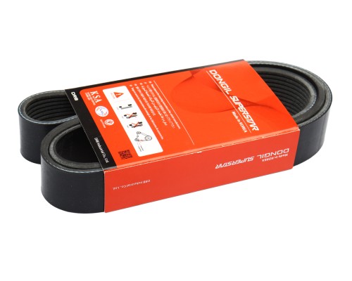 Ремень приводной поликлиновой 10PK1451 SHACMAN SHAANXI вентилятора дв.WP12 ЕВРО-3 DONGIL