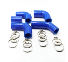 Патрубок ГАЗ-3302 дв.ЗМЗ-405 ЕВРО-2 радиатора комплект 5шт. синий силикон PRAVT