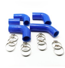 Патрубок ГАЗ-3302 дв.ЗМЗ-405 ЕВРО-2 радиатора комплект 5шт. синий силикон PRAVT