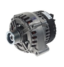 Генератор МАЗ, ЛАЗ, УРАЛ дв.ЯМЗ ЕВРО-3 поликлиновой шкив, монокронштейн 28В 80А(45 7371 9663)АВТОДИЗЕЛЬ