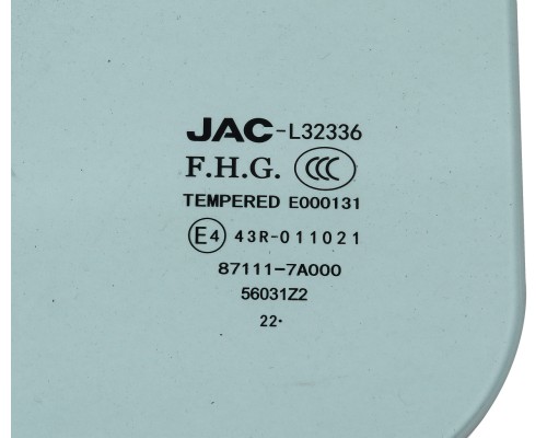 Стекло задка JAC OE