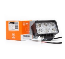 Фара рабочего света прямоугольная 110х81х52 18Вт 6 светодиодов направленный свет AVTOELECTRICA