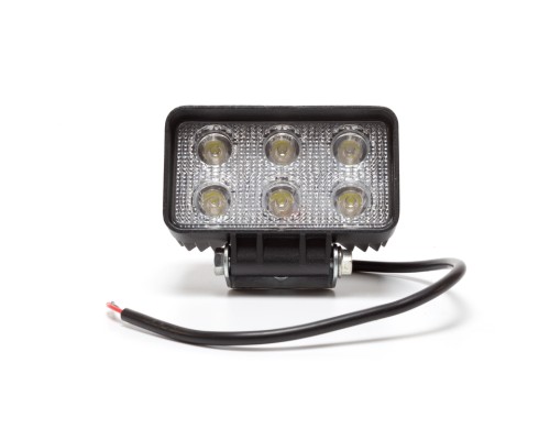 Фара рабочего света прямоугольная 110х81х52 18Вт 6 светодиодов направленный свет AVTOELECTRICA