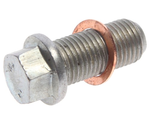 Пробка сливная ГАЗ, УАЗ ЗМЗ-405, 409, 514 ЕВРО-3, 4 картера масляного с медным кольцом магнитная АВТОБОБ