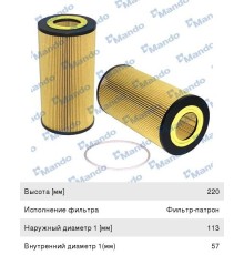 Фильтр масляный DAF CF85, XF95 MANDO