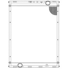 Радиатор КАМАЗ-65111, 65115, 65116, 6540 дв.740.55, 62, 820.60 CUMMINS ЕВРО-3 (тип Behr) LUZAR