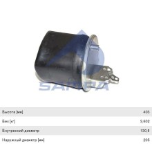 Пневморессора VOLVO (без стакана) (1 шп. M14, 1 шп. M16/24х1.5мм) SAMPA