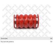 Патрубок интеркулера SCANIA 4, P, G, R, T series дв.DSC1201 (81х81х180мм) STELLOX