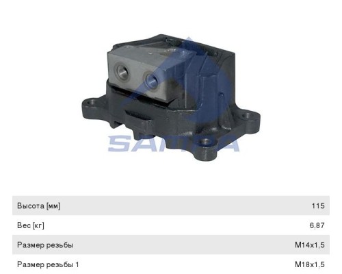 Подушка MERCEDES двигателя SAMPA