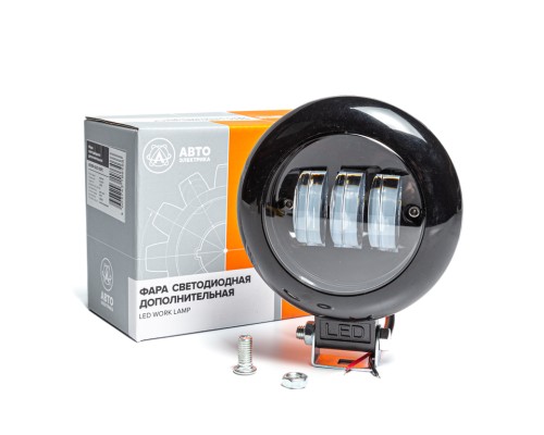 Фара рабочего света круглая 135х115х55мм 30Вт 6 светодиодов рассеянный свет AVTOELECTRICA