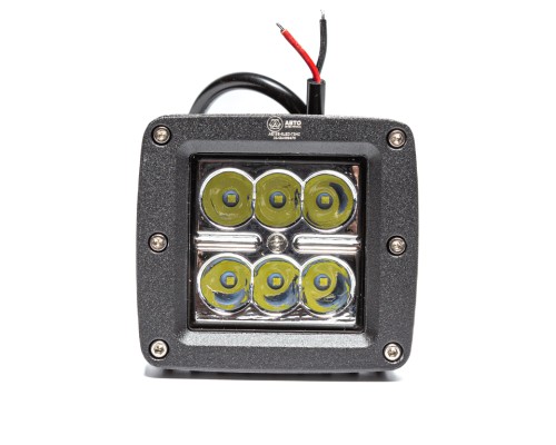 Фара рабочего света квадратная 80х75х73 12Вт 6 светодиодов направленный свет AVTOELECTRICA
