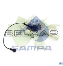 Вискомуфта FM12 (98-) привода вентилятора (с крыльчаткой), 032.108-01, SAMPA
