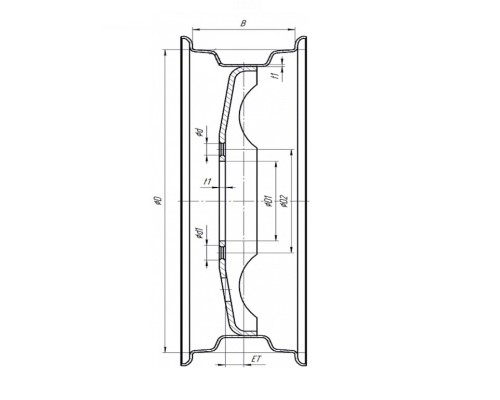 Диск колесный МТЗ-80, 510, 900 передний (5 шпилек 5.5Fх20 5х175 ET+25 135) красный БЗТДИА