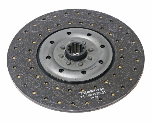 Диск сцепления КАМАЗ (накладка эллипс,  навитая) ТРАНСМАШ