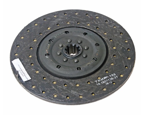 Диск сцепления КАМАЗ-ЕВРО (накладка эллипс,  навитая) ТРАНСМАШ