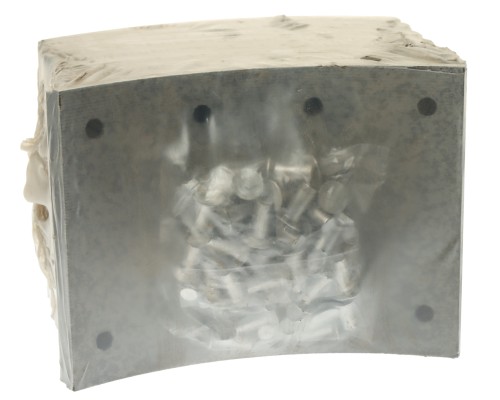 Накладка тормозной колодки КАМАЗ сверленая расточен.комплект 8шт.с заклепками ВАТИ