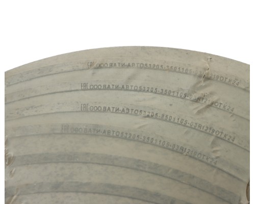 Накладка тормозной колодки КАМАЗ сверленая расточен.комплект 8шт.с заклепками ВАТИ