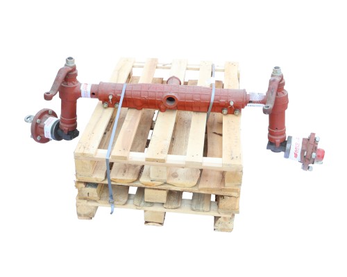 Ось передняя МТЗ-80 (под ГУР) без отверстий под кронштейн г/ц в сборе КАМ