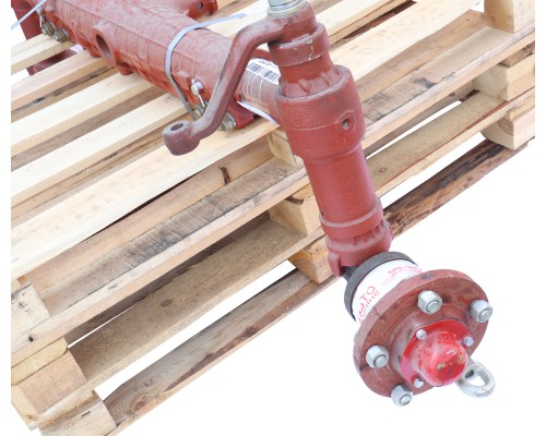 Ось передняя МТЗ-80 (под ГУР) без отверстий под кронштейн г/ц в сборе КАМ