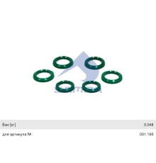 Ремкомплект VOLVO FM, FH цилиндра подъема кабины (кольца) 6шт. SAMPA