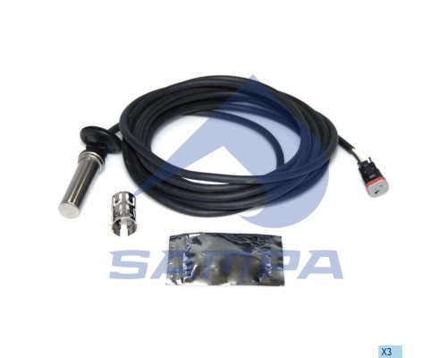 Датчик АБС RENAULT VOLVO КАМАЗ колеса переднего левого (L=4385мм) SAMPA