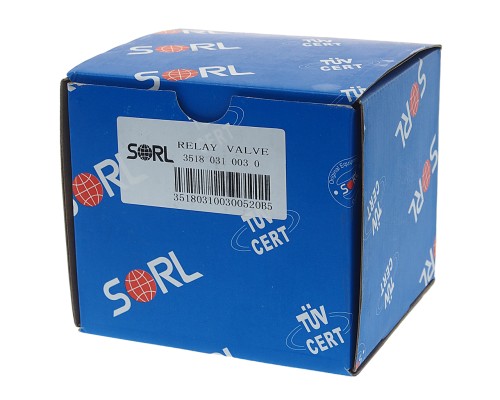 Клапан МАЗ DAF IVECO SCANIA VOLVO ускорительный 10Bar (с шумоглушителем) SORL