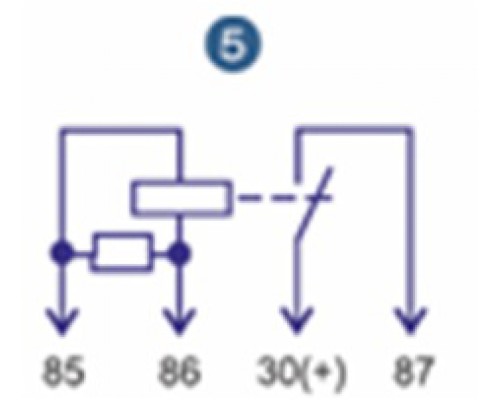 Реле электромагнитное 12V 4-х контактное 50А замыкающее с кронштейном АВТОТРЕЙД