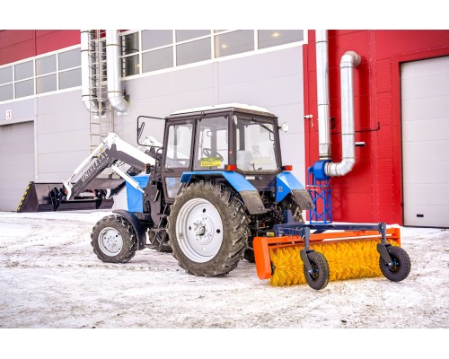 Щетка коммунальная МТЗ механическая от ВОМ 1800мм (колеса 5х10) БОЛЬШАЯ ЗЕМЛЯ