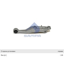 Кронштейн RENAULT Premium подвески кабины правый SAMPA