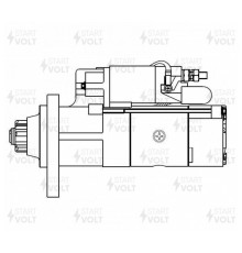 Стартер КАМАЗ дв.740.50-360, 51-320 ЕВРО-2, 3 24В 8.5кВт STARTVOLT