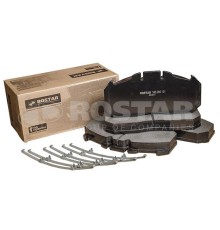 Колодки тормозные MAN TGA RENAULT Magnum передние/задние дисковые (250x118x30) (4шт.) ROSTAR