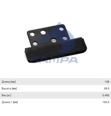 Кронштейн SCANIA крепления радиатора SAMPA