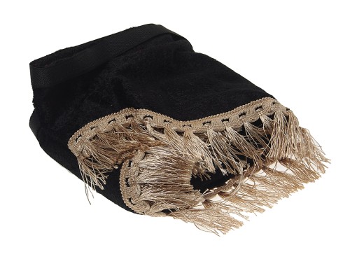 Ламбрекен ГАЗель Next на лобовое стекло с уголками кисти черный АВТОРЕАЛ