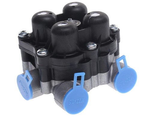 Клапан MAN MERCEDES защитный 4-х контурный KNORR-версия (1хМ22х1.5мм 4хМ22х1.5мм) SAMPA