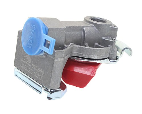 Головка соединительная тормозной системы прицепа 22мм (груз.авто) красная без клапана SAMPA