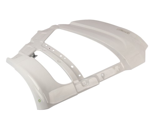 Бампер FAW J7, 4180 передний левая часть (белый) OE