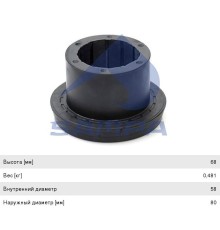 Втулка MAN SG, SL рычага подвески передней SAMPA