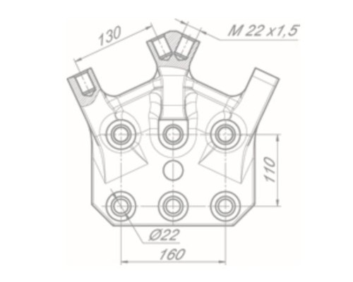 Рычаг КАМАЗ штанги реактивной верхний задний ROSTAR
