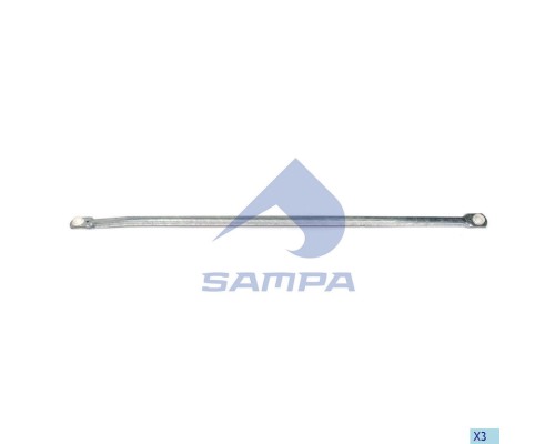 Тяга SCANIA 4 series трапеции стеклоочистителя L=765мм (от мотора к левому шарниру) SAMPA