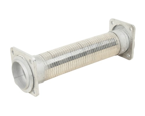 Металлорукав КАМАЗ-43114, 43118 в сборе d=70мм L=376мм (нержавеющая сталь) (фланец 8мм) ГС