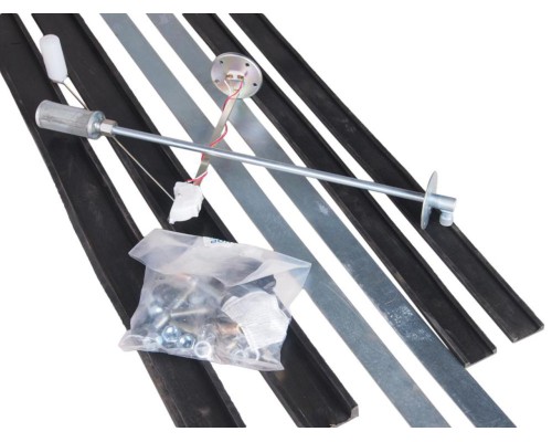 Бак топливный КАМАЗ 210л (530х650х690) с комплектом для установки+РТИ в сборе БАКОР