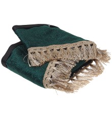 Ламбрекен ГАЗель на лобовое стекло с уголками кисти зеленый АВТОРЕАЛ