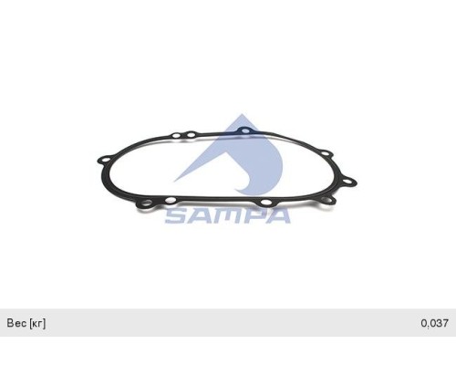 Прокладка КАМАЗ-5490 MERCEDES дв.OM457 крышки двигателя передней SAMPA