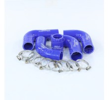 Патрубок ГАЗ-3302 дв.ЗМЗ-406 радиатора комплект 5шт. (с хомутами) PRAVT